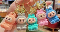 Labubu sit down keychain 