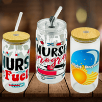 Image 4 of Nurse In Progress Glass Tumbler