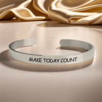 Image 1 of Make today Count Bracelet -a symbol of mindfulness, motivation, and living with intention