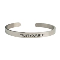 Image 3 of Trust Yourself Bracelet a reminder to have confidence in your choices & move forward with courage.