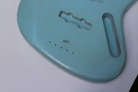 Image 3 of MJT JBT Jazz Bass Body – Sonic Blue nitro finish with ‘Medium’ Relic/Aging