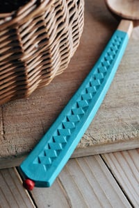 Image 3 of Hand carved willow cooking and serving spoon 