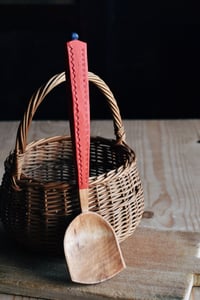 Image 1 of Hand carved red willow cooking and serving spoon 