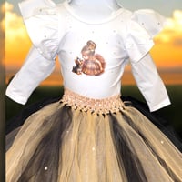 Girls best friend romper and tutu set 