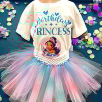 Image 1 of Birthday princess Jasmine tutu set