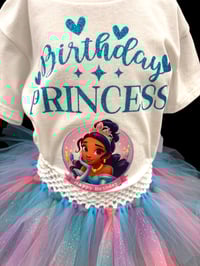 Image 2 of Birthday princess Jasmine tutu set