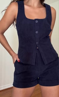 Image 2 of Midnite blue short set