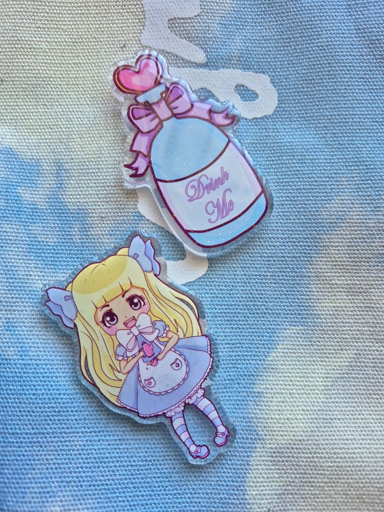 Image of Alice in Wonderland Set of 2 Magnets - Drink Me