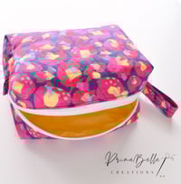 Image 2 of Leopard Red by Kasey Rainbow - Boxy Pouch with Mini Key Fob