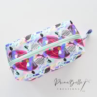 Image 2 of Poppy Seeds by Deb McNaughton - Boxy Pouch with Mini Key Fob