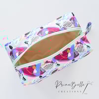 Image 3 of Poppy Seeds by Deb McNaughton - Boxy Pouch with Mini Key Fob