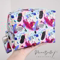 Image 4 of Poppy Seeds by Deb McNaughton - Boxy Pouch with Mini Key Fob