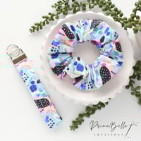 Scrunchie and Key Fob Set - Poppy Seeds by Deb McNaughton