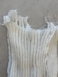 Image 4 of Unique piece mohair distressed top 