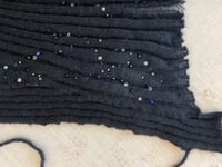 Image 4 of Unique piece merino mohair top backless with beads embroidery