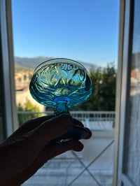 Image 4 of Vintage Blue Gelato Glasses (Set of 5)