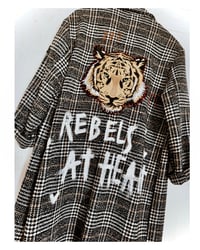 Image 1 of REBELS   ¥ unisex ¥ upCyclinG viLLaGe punK¥IbiZa ¥TrenChcoaT¥ festival