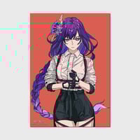 Image 1 of Raiden Shogun Illustration Print