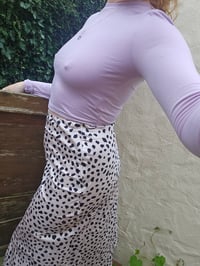 Image 4 of Sterling silver flower and heart Necklace- with 9ct Gold and Garnet 