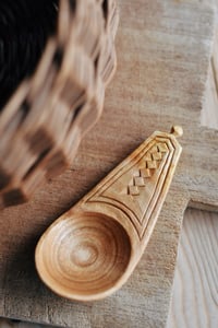 Image 1 of Chip carved mini cherry pocket spoon 