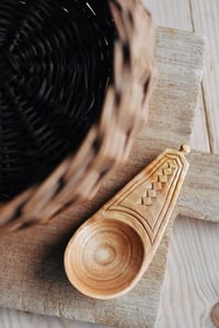 Image 3 of Chip carved mini cherry pocket spoon 