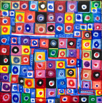Small square grid painting 