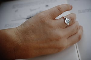 Image of SAMPLE SALE:  Silver Signet rings