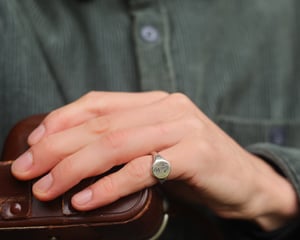 Image of SAMPLE SALE:  Silver Signet rings