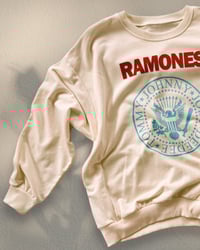 Image 1 of RAMONES  cotton SWEATSHIRT shirt ⛧°。Ibiza ⛧°。boho ⛧°。onesized