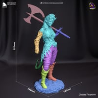 Image 3 of Karlach - Baldur's Gate Fan Art Statue and Bust 