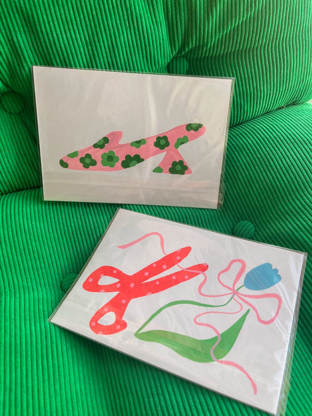 Image of Scissors and tulip A5