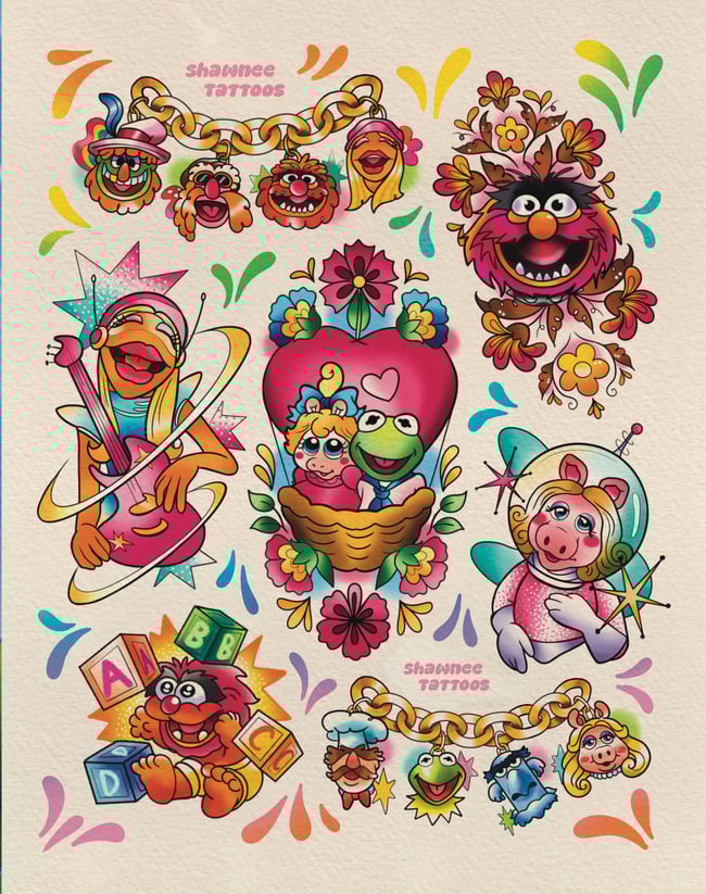 Muppet flash print 