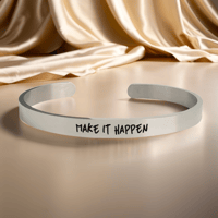 Image 1 of Make it Happen - A Call to Action Inspirational Bracelet