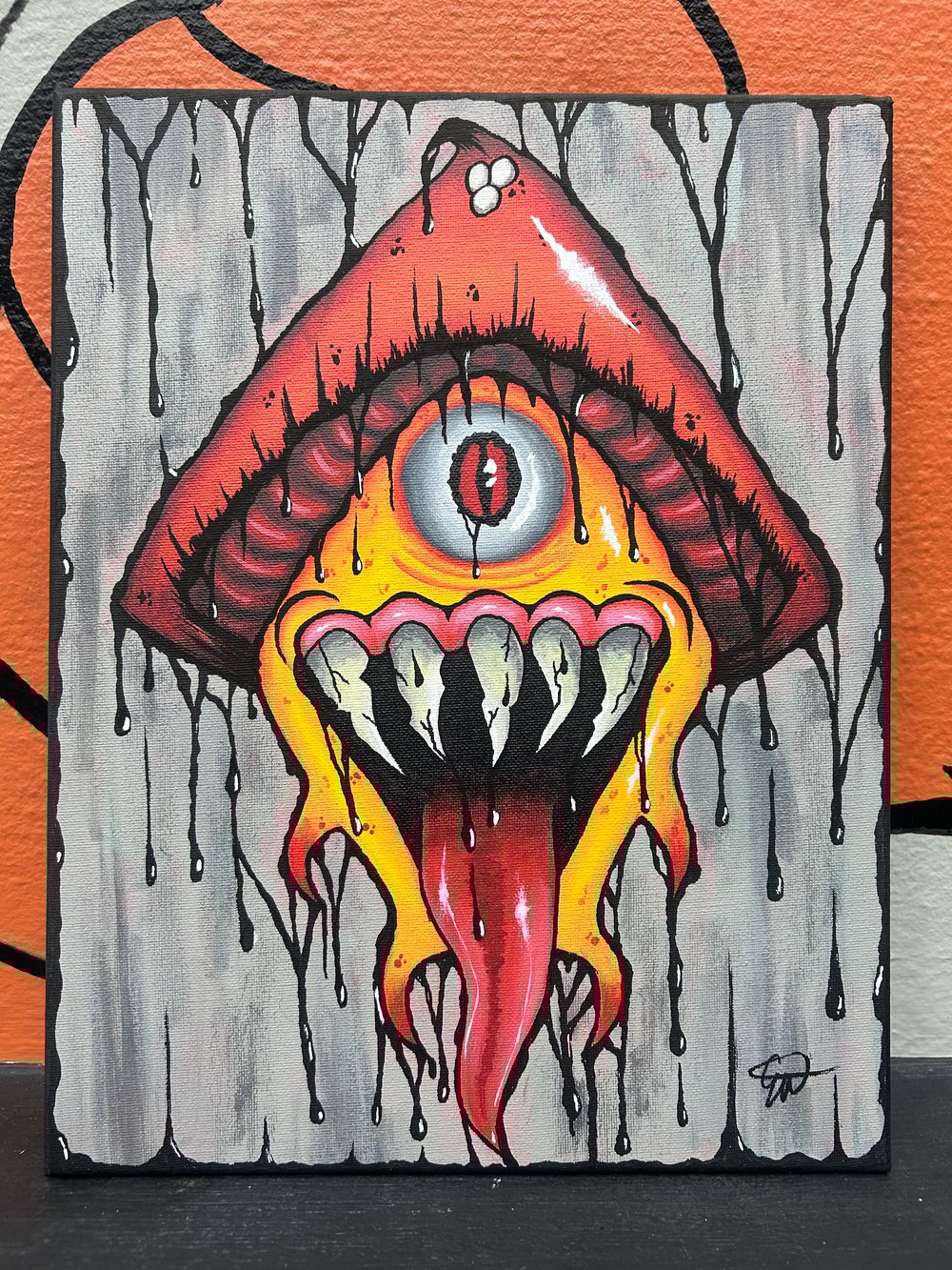 Image of Mushroom Madness Original Painting 