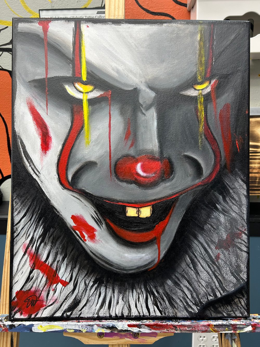 Image of Pennywise Original Painting 