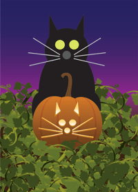 Image 2 of Jack-O-Lantern Cat Collection