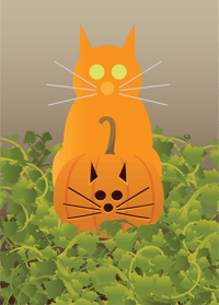 Image 3 of Jack-O-Lantern Cat Collection