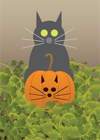Image 5 of Jack-O-Lantern Cat Collection