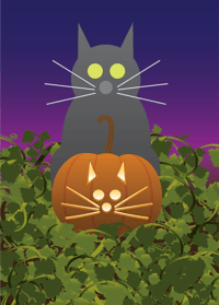 Image 6 of Jack-O-Lantern Cat Collection
