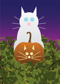 Image 10 of Jack-O-Lantern Cat Collection