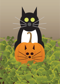 Image 7 of Jack-O-Lantern Cat Collection