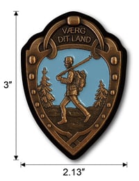 Image 2 of  Sticker - Norwegian Foot March Badge
