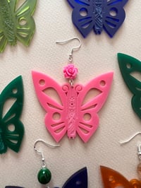 Image 4 of Mariposa Earrings - Pink