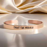Image 1 of Trust The Process Inspirational Bracelet to inspire confidence in someone's life’s journey