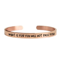 Image 2 of What is for you will not pass you wearable affirmation of hope, destiny, and faith in life’s path