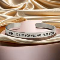 Image 1 of What is for you will not pass you wearable affirmation of hope, destiny, and faith in life’s path