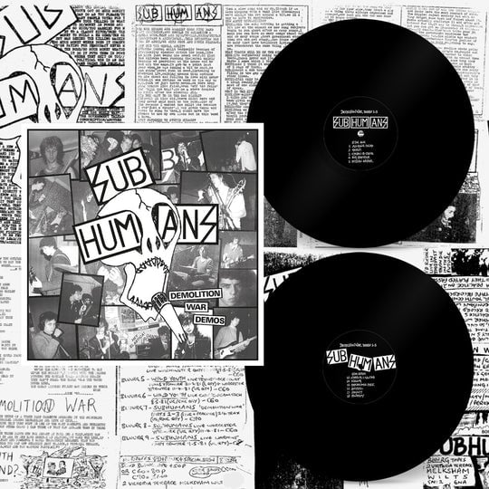 Image of Subhumans -: "Demolition War Demos" 2xLp