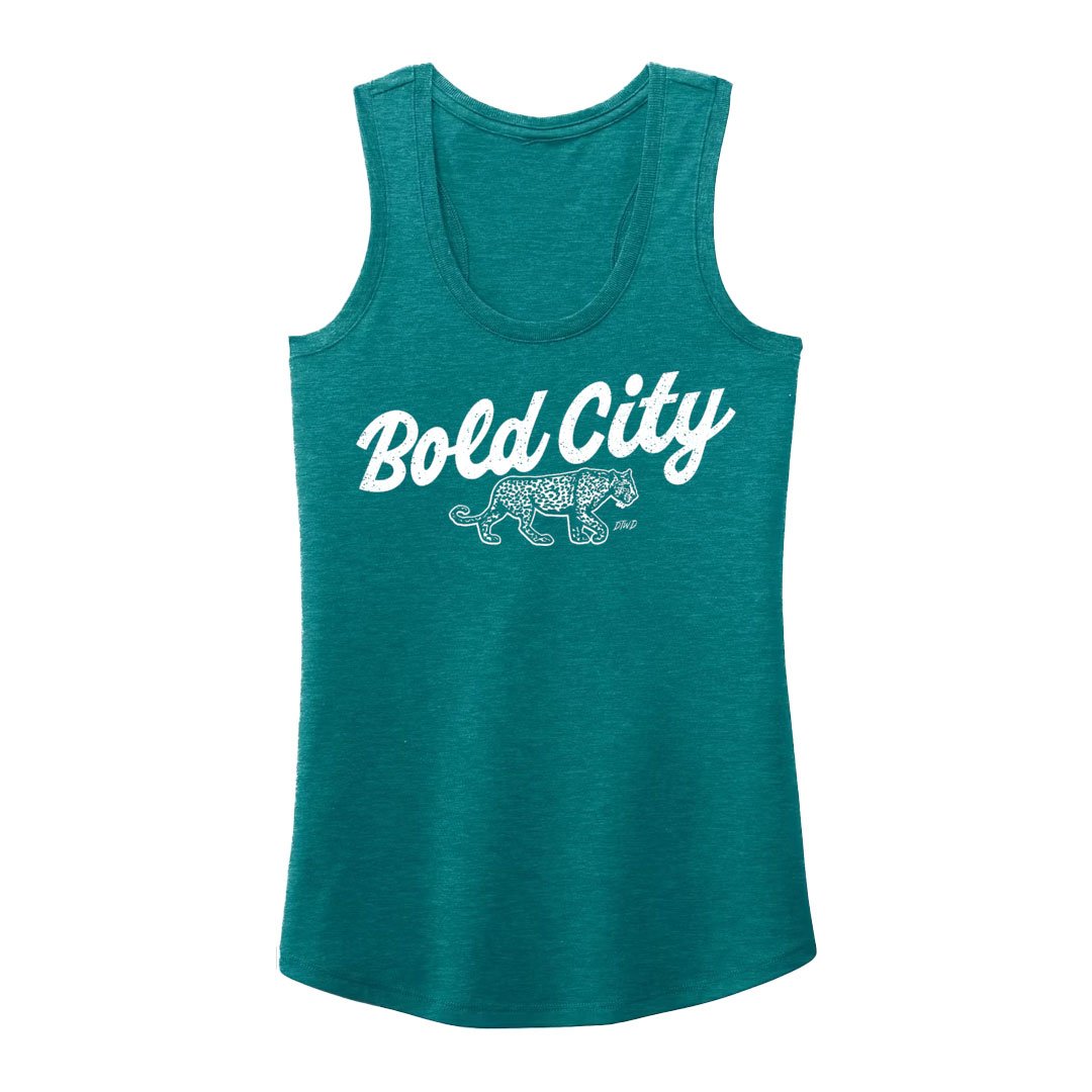 Image of Teal Bold City - ladies tank top 