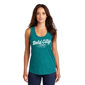 Image of Teal Bold City - ladies tank top 