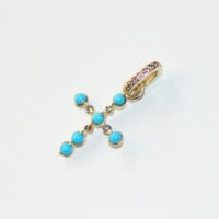 Image 4 of Ella Turquoise Cross Charm